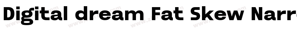 Digital dream Fat Skew Narrow字体转换